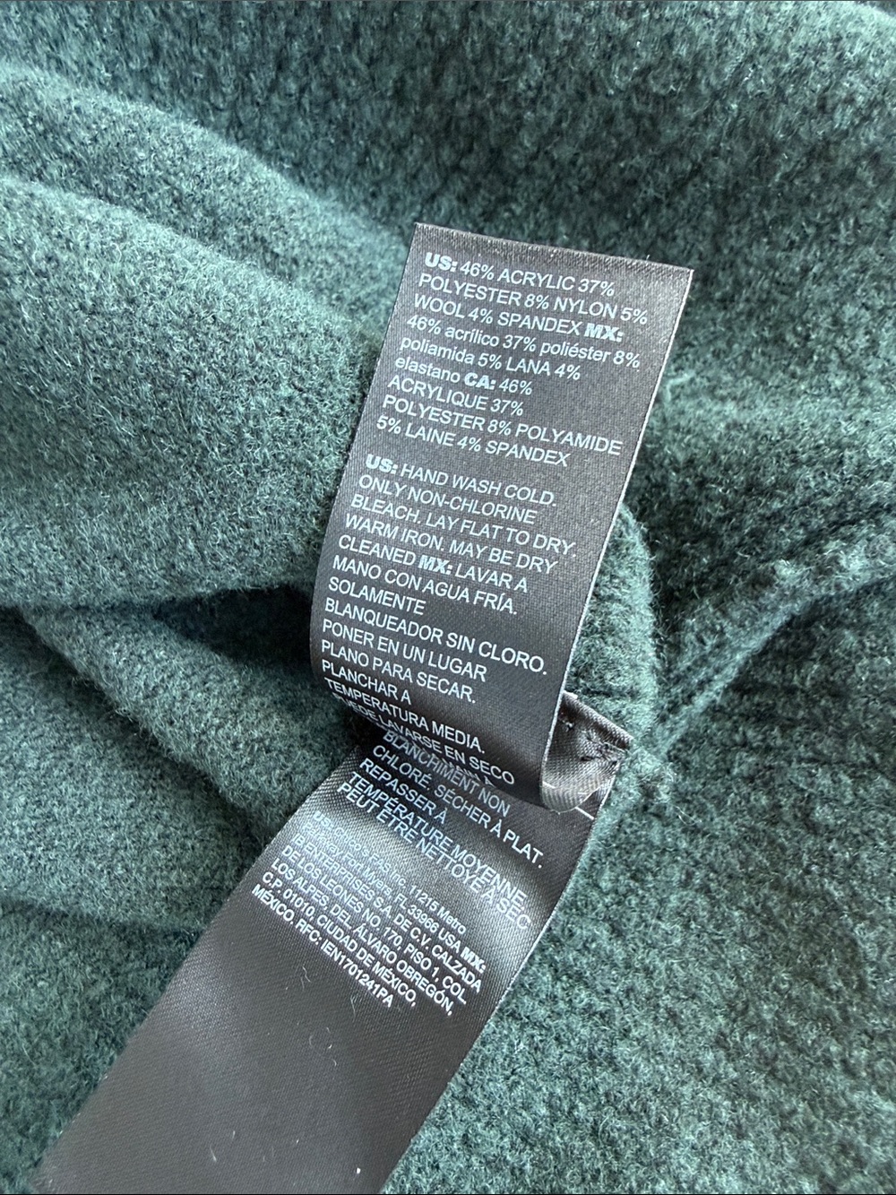 White House Black Market Soft Turtleneck Peplum In Green Spruce New small - Picture 13 of 14